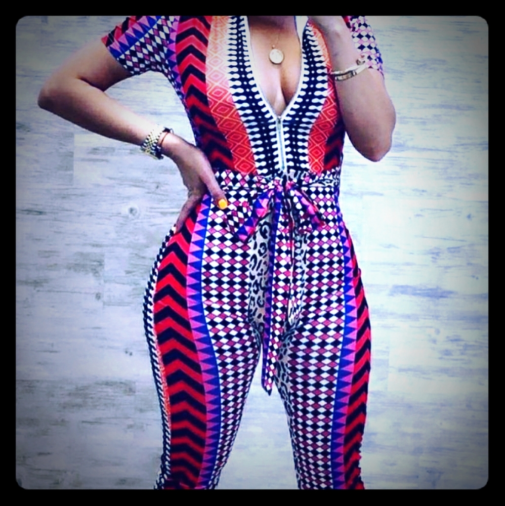 Geometric jumpsuit